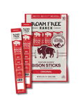 Load image into Gallery viewer, Pasture-Raised Bison Sticks, Original, 0.85 oz Meat Sticks - 10 Pack
